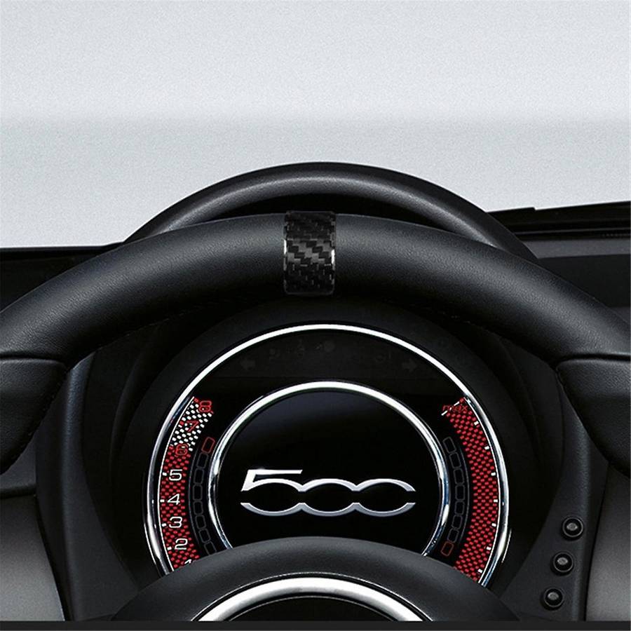 Real Hard Carbon Fiber Sticker for 2020 2021 2022 2023 Car Steering Wheel Ring Cover Trim Accessori