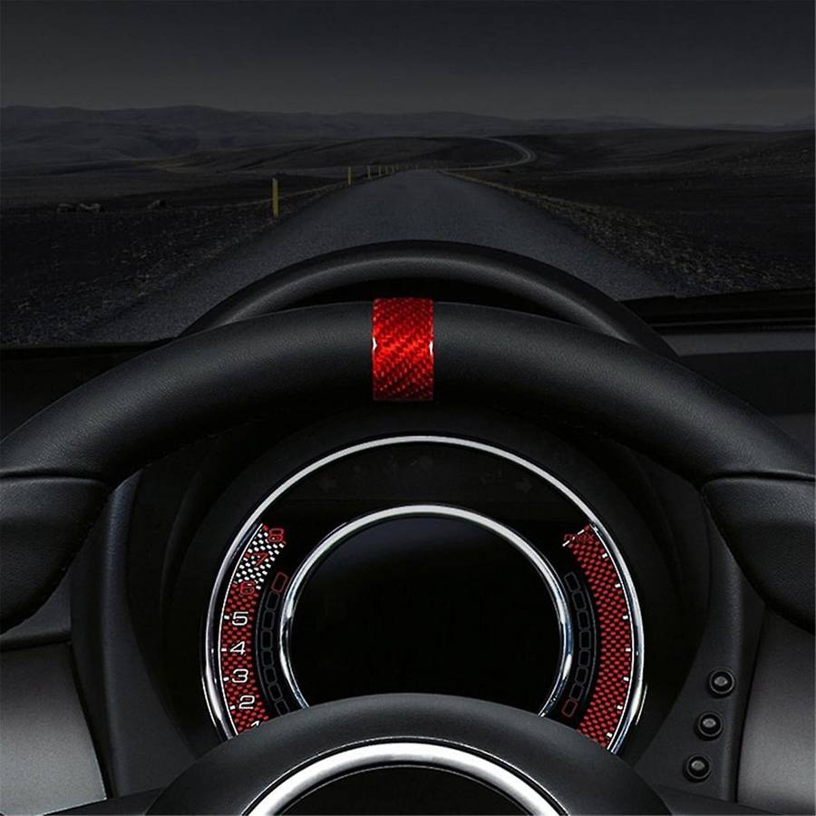 Real Hard Carbon Fiber Sticker for 2020 2021 2022 2023 Car Steering Wheel Ring Cover Trim Accessori