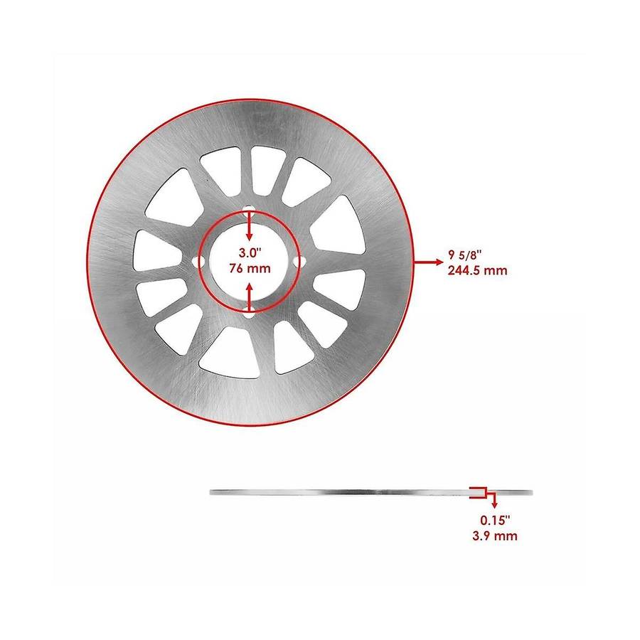 Rear Brake Disc Fits for Warrior 350 Yfm350x 1990-2004 3gd-2582w-00-00