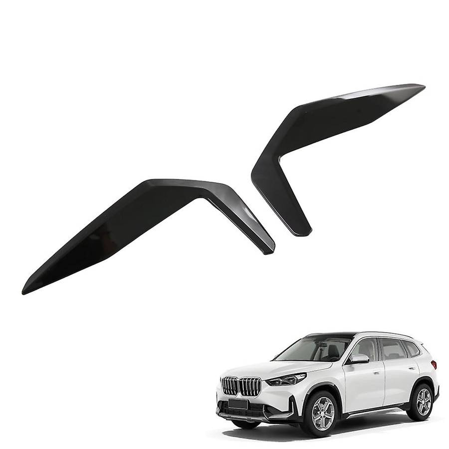 Rear Bumper Lip Splitter Canards Cover for X1 U11 2023 2024 XLine Fog Lamp Cover Trim - ABS Black
