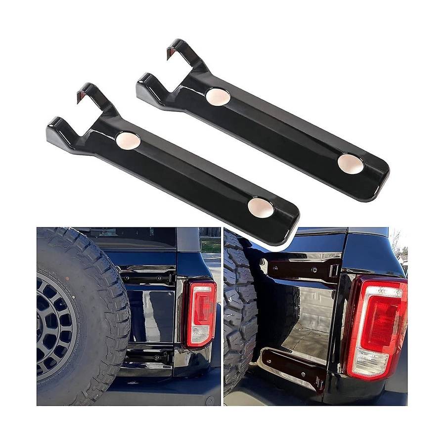 Rear Door Hinge Cover Trim Exterior Accessories for 2021 2022 2023 Accessories (black)