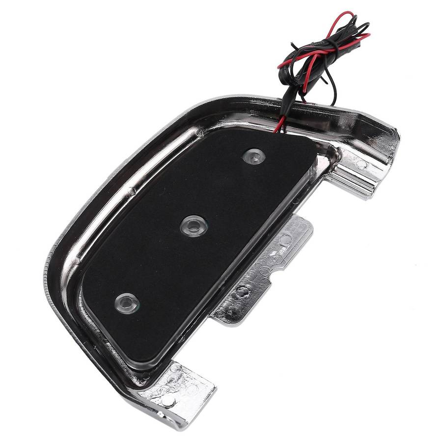 Rear Passenger Footboard Pedal Footrest Black ABS Cover LED Lighted for Touring Trike Softail