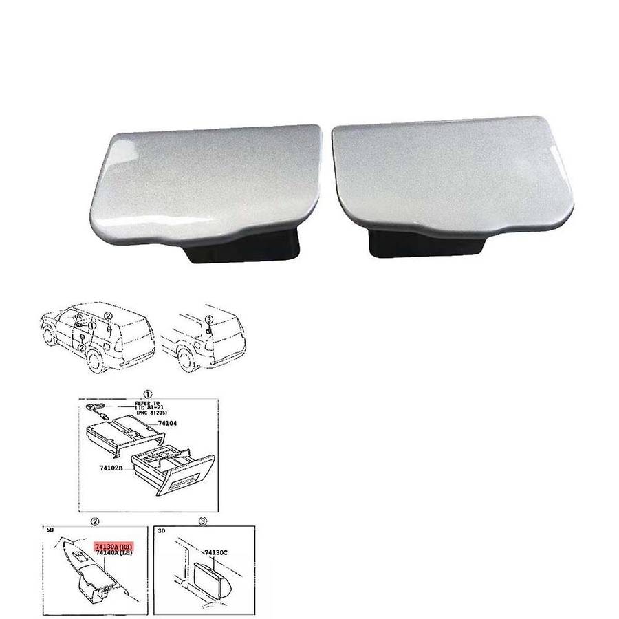 Rear Right Ash Tray Receptacle 74130-60090 for Land Cruiser Prado 1998-2009 Door Ashtray Box Assembl