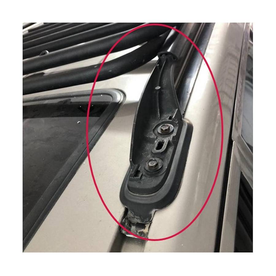 Rear Right Roof Luggage Rack Cover Roof Rack Cover Rail End Shell Protect for Land Cruiser Lc100 Lx