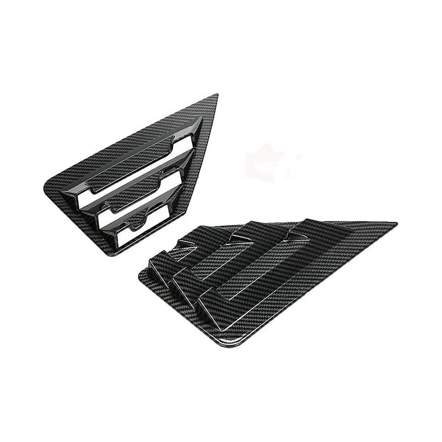 Rear Triangle Window Shutter Trim Rear Triangle Bright Strip Patch Car for 2016-2019
