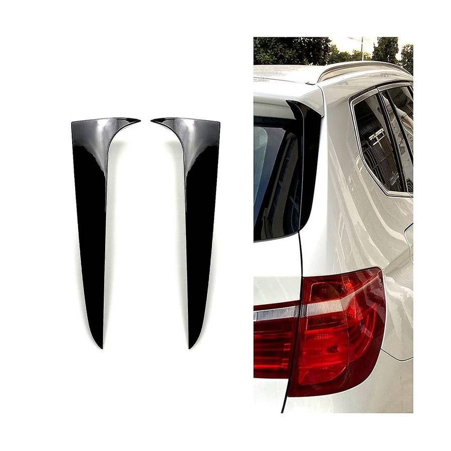 Rear Window Side Wing Trim Side Wing Spoiler Side Wing Trim Sticker Car for X3 F25 2011-2017