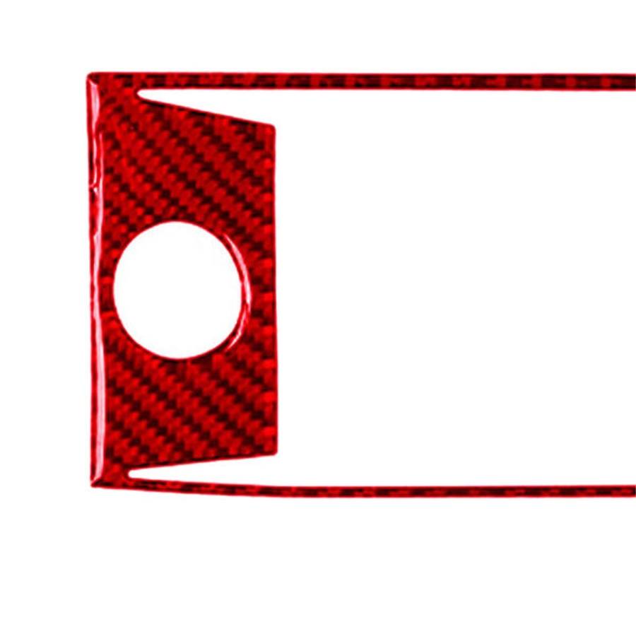 Red Carbon Fiber Central Console Panel Cover Trim for Accord 2013-2017 Type B