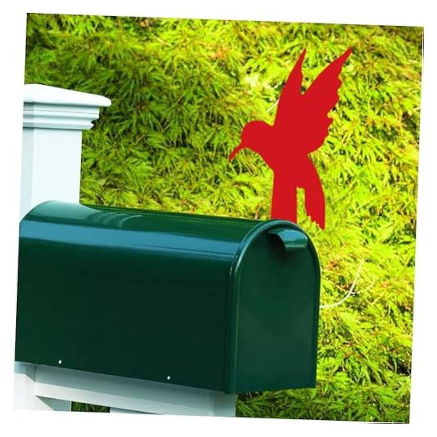 Red Homing Pigeon Decoration Mailbox Flag Decoration Acrylic Decoration