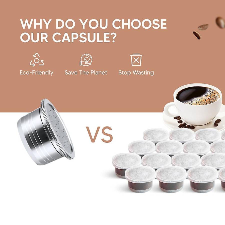 Refillable Filter Stainless Steel Espresso Coffee Maker Capsule for Machine Reusable Filter Coffee P