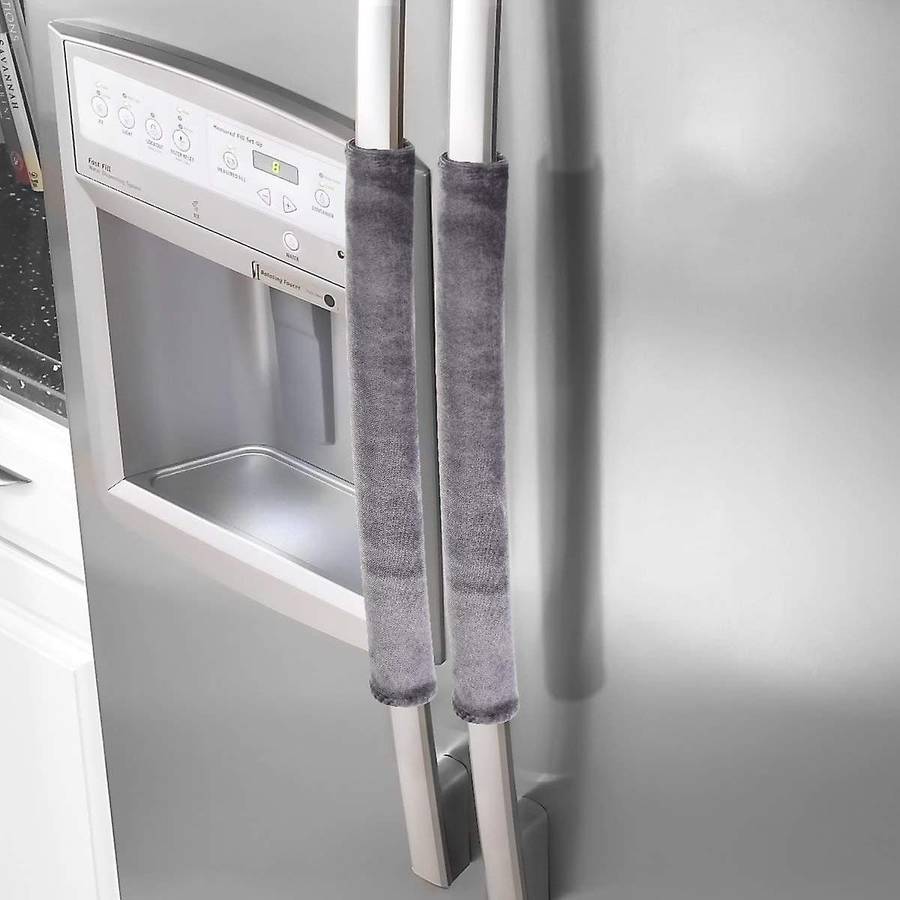 Refrigerator Door Handle Cover Kitchen Gloves Compatible Fridge Oven gray