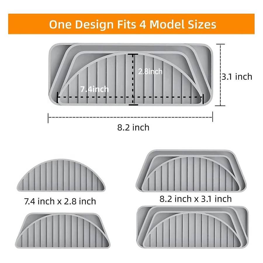 Refrigerator Drip Catcher Tray,ice and Water Dispenser Silicone Pan,water Dispenser Drip Tray,cutta