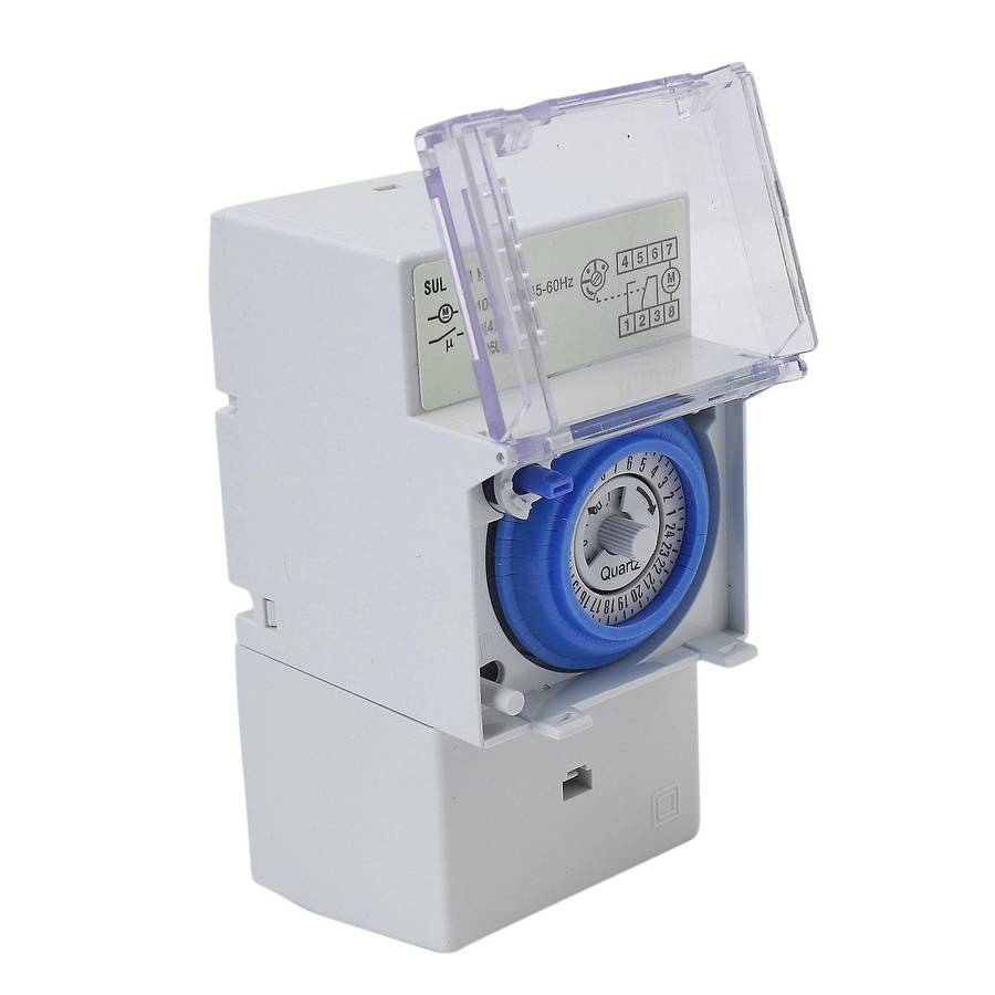Relay Electrical Programmable Timer 24 Hour Din Rail Timer Switch