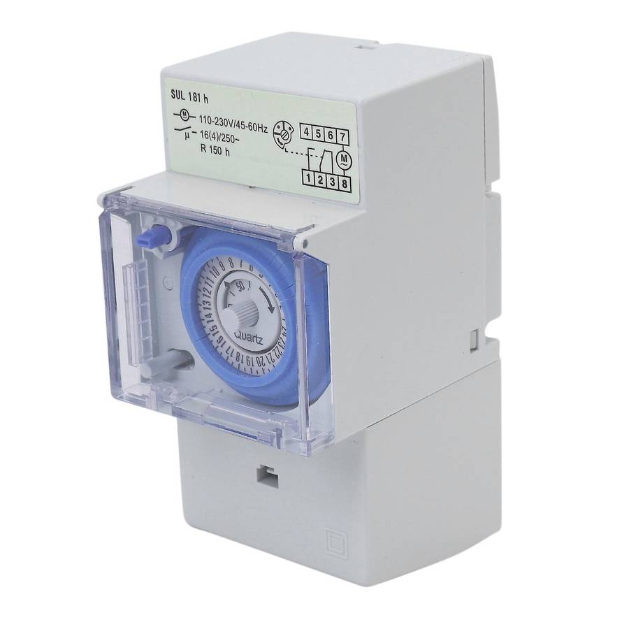 Relay Electrical Programmable Timer 24 Hour Din Rail Timer Switch