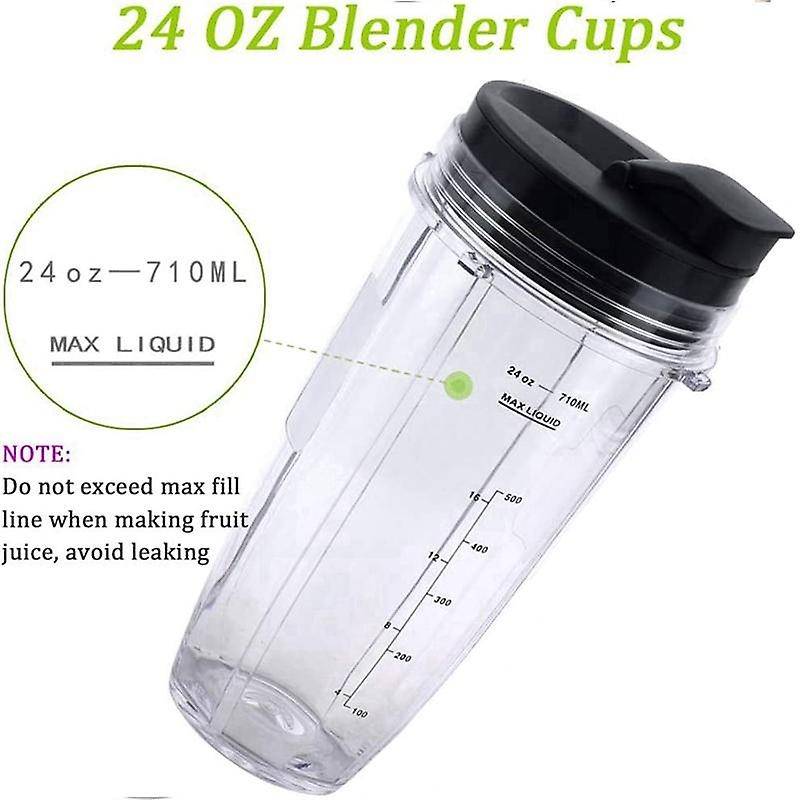 Replacement Blender Blade and 24Oz Cups Accessories, Only Compatible for Foodi Power Blender SS300 E
