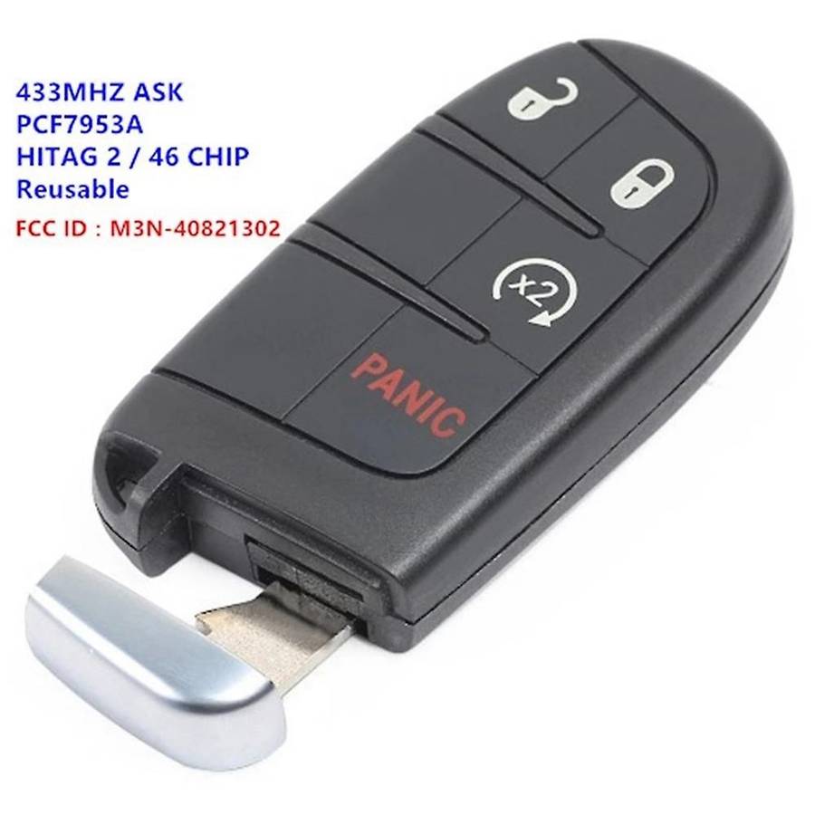 Replacement Keyless Entry Smart Remote Car Key Fob 433Mhz with Battery for Journey 2011-2018 Durango