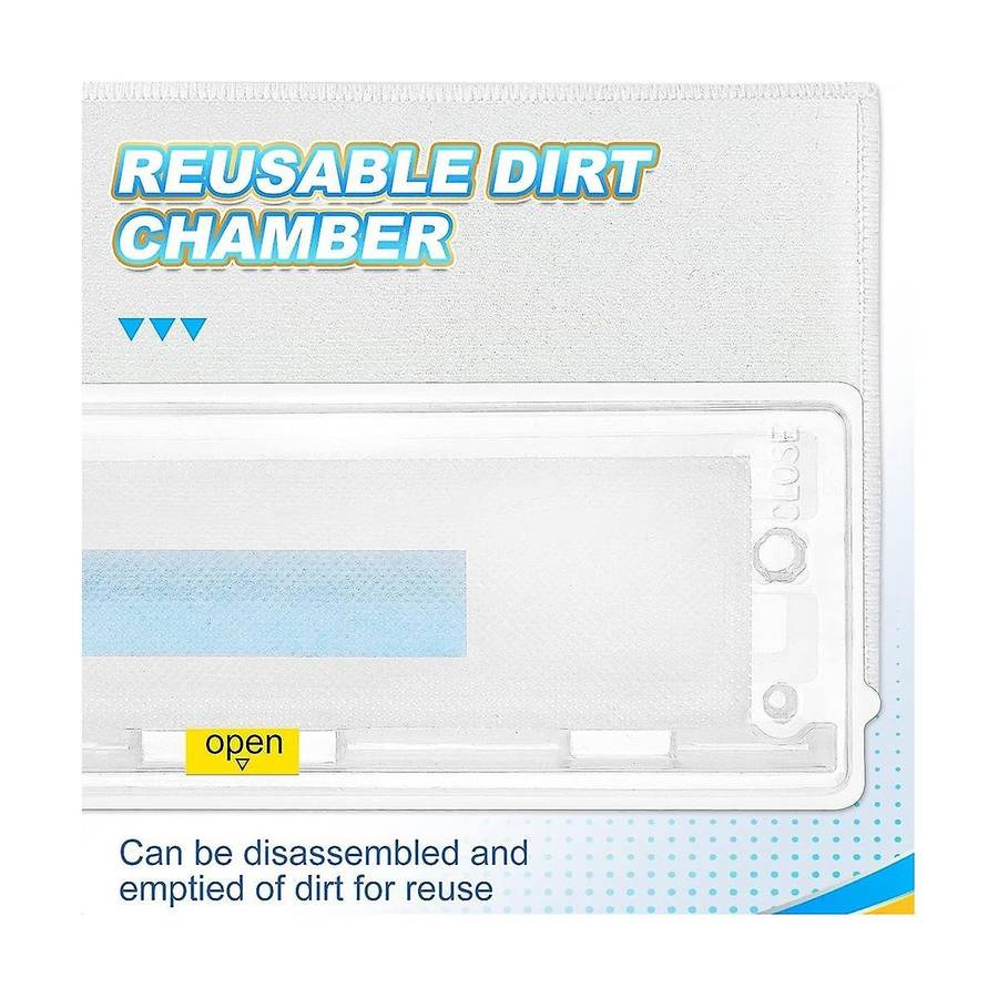 Reusable Vacmop Replacement Pads Refills for Vacmop VM252 VM200 VC205 VM250, Wet and Dry Vacmop Pads