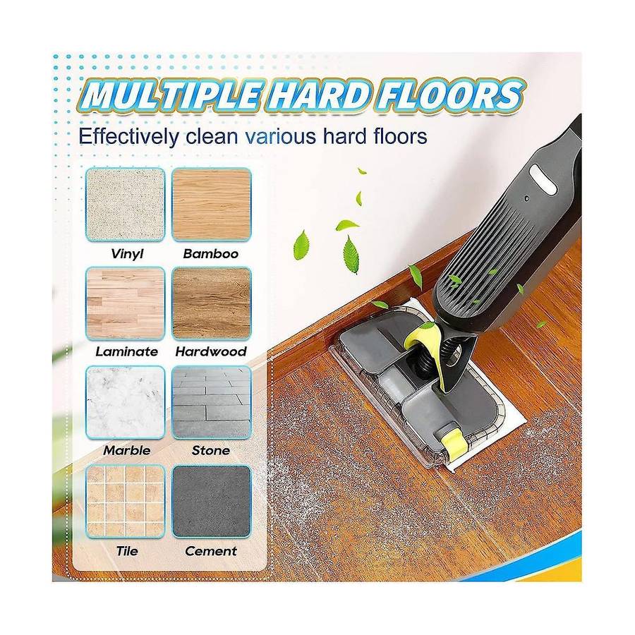 Reusable Vacmop Replacement Pads Refills for Vacmop VM252 VM200 VC205 VM250, Wet and Dry Vacmop Pads