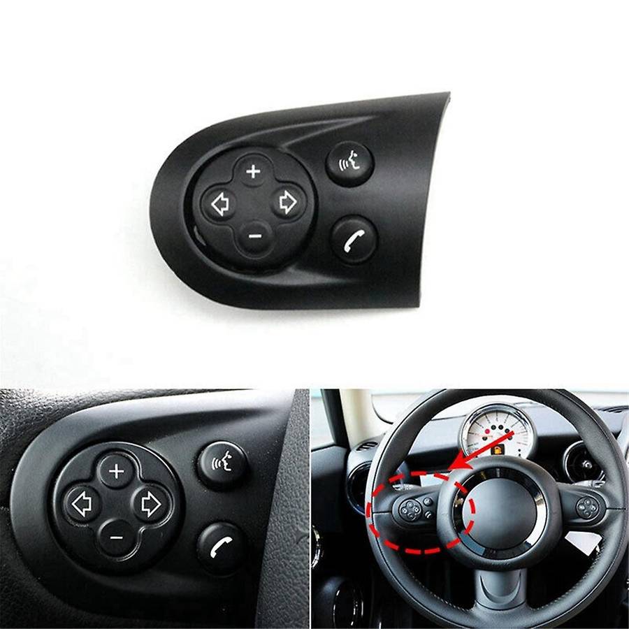 Right Car Multifunction Volume Steering Wheel Switch Button Cover for R55 R55 R57 R57 R58 R59 R59 R6