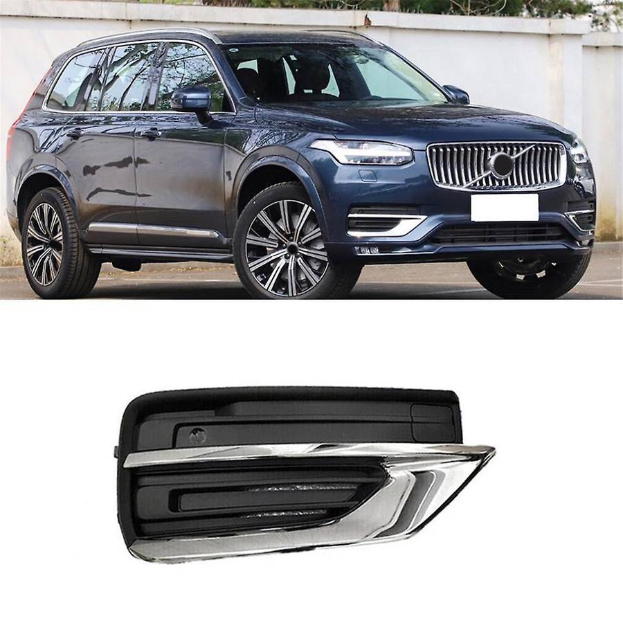 Right Front Lower Bumper Fog Light Grille Trim Chrome Cover 31663515 for XC90 19-22 31663513 3166351