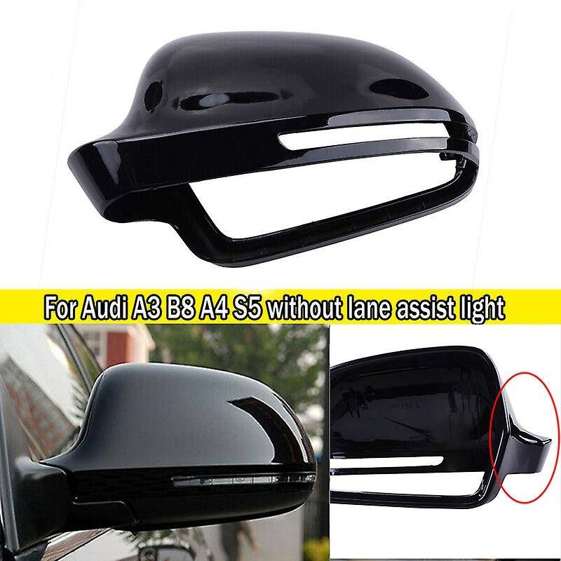 Right Side Wing Mirror Cover Cap Trim for  A3 A4 B8 S4 A5 S5 8T Q3 Gloss Black 8F0857528B