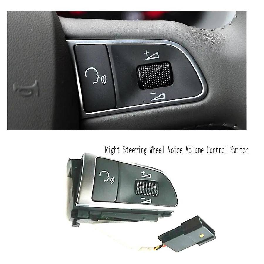 Right Steering Wheel Voice Volume Control Switch MFSW Control Switch for Q5 A3 A4 A5 A8L A7 A6 LHD