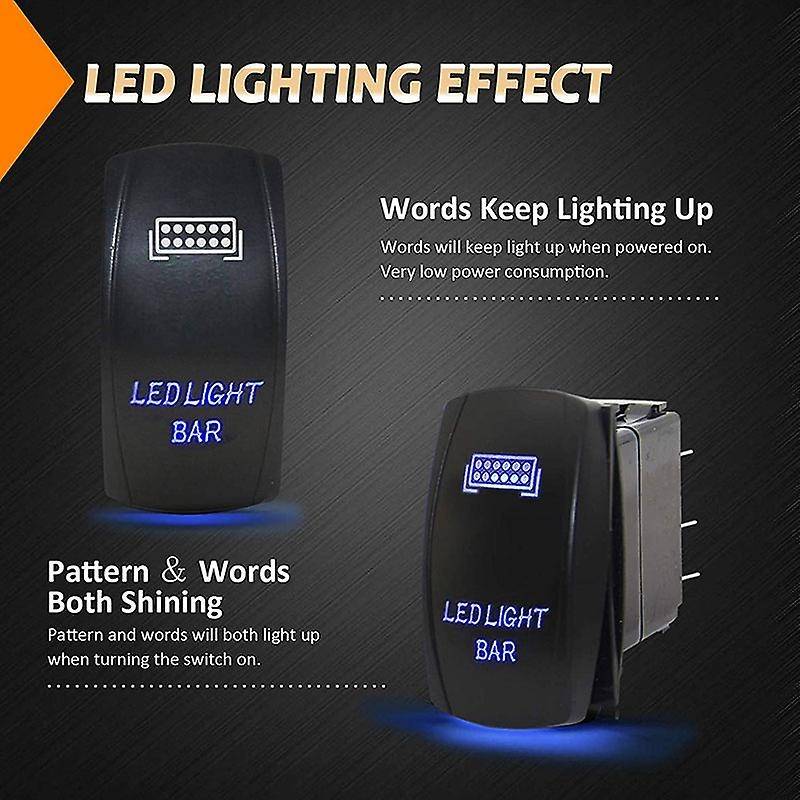 Rocker Switch Rear Lights LED Light Bar 2USB Charger Switch for ATV Can-AM Maverick X3 RZR Boat SUV
