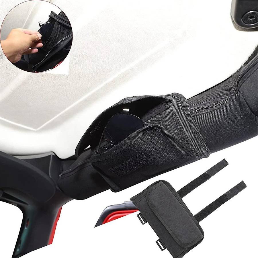 Roll Bar Sunglass Holder Storage Pouch for Jk Tj Cj Yj Jku Jl Jlu 2/4 Door 2018-2024 Storage Bag