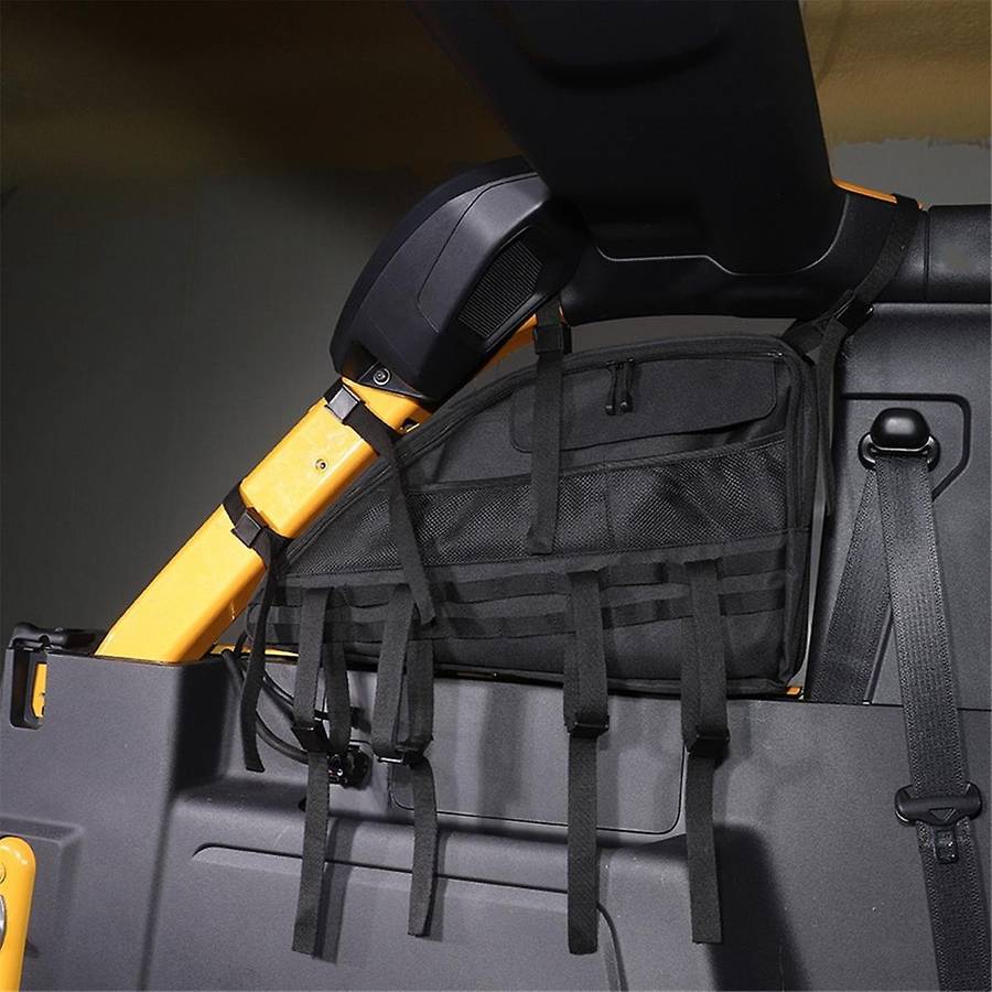 Roll Bar Storage Bag for 2021-2024 4 Door Accessories Trunk Organizer Cargo Cage Saddlebag Tool Kit,