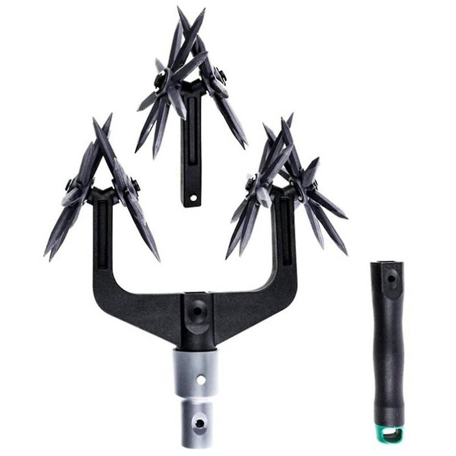 Rotary Tiller Set, Garden Rotary Tiller Handheld Garden Cultivator Switch, Soil Tilt Tool for Reseed