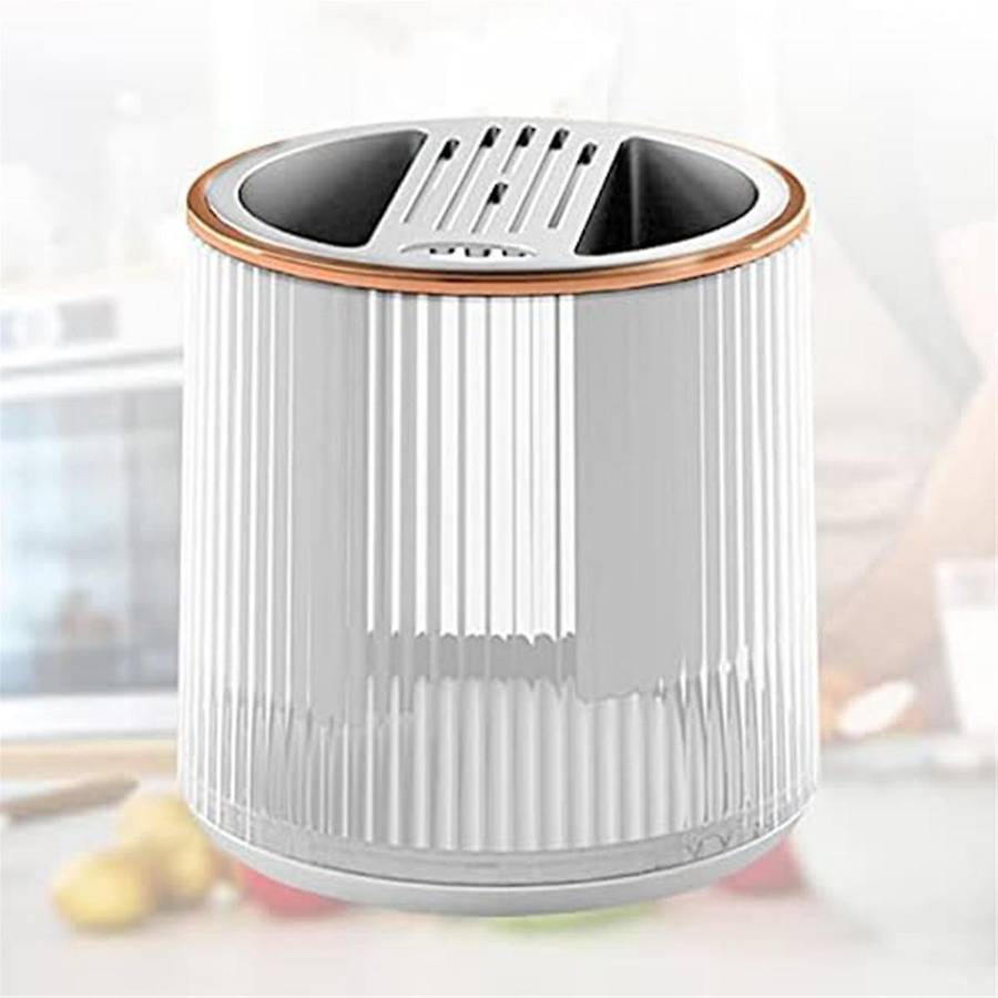 Rotating Utensil Capacity Kitchen Utensil Holder Flatware and Utensil Storage Cooking Utensil Organi