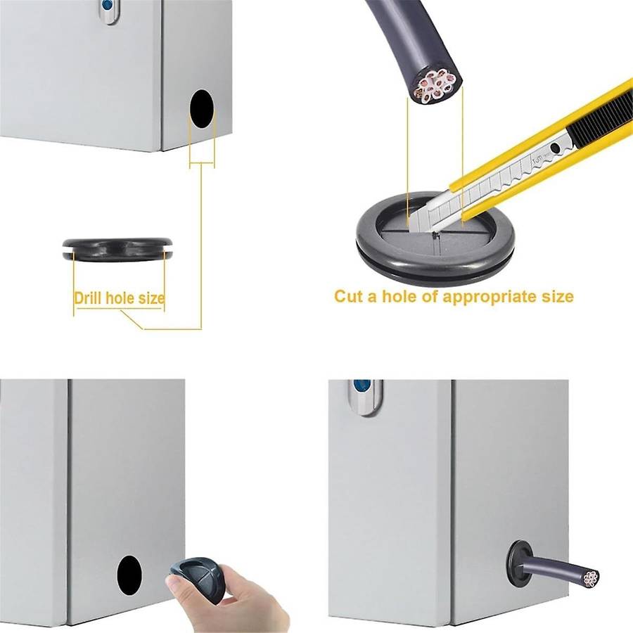 Rubber Grommets Wire Protection,Closed Rubber Grommet,Firewall Solid Closed Hole,Firewall Plug Gromm