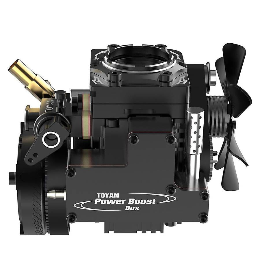 -S100AT Engine with Base Full Kit 4-Stroke Methanol Engine Miniature Transparent Cylinder Head Eng