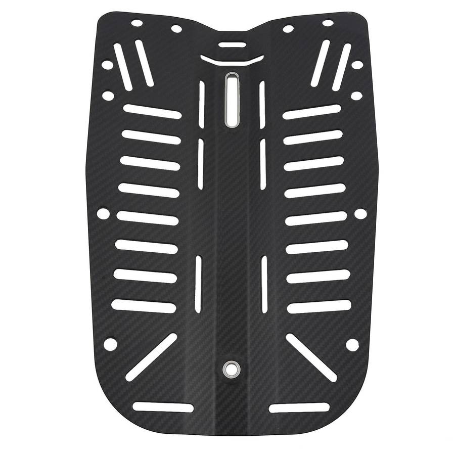 Scuba Diving Carbon Fiber Backplate Fit Donut 30Lbs Wing with Hole Center Dimension 28mm 11Inch
