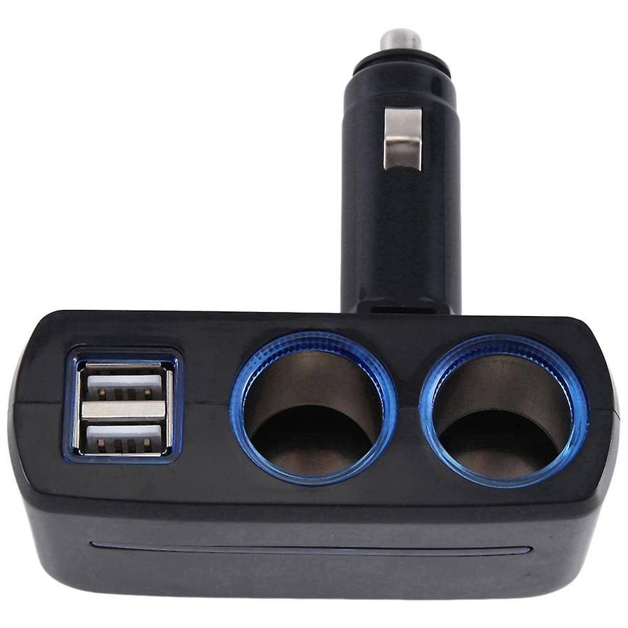 SD-1918 Lighter One Point Two Points Appliance Dual USB Car Charger Multifunctional Car Charger,Blac