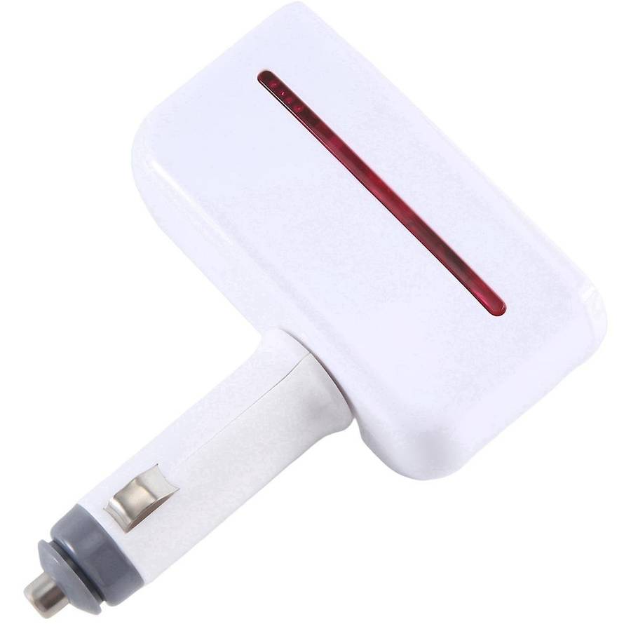 SD-1918 Lighter One Point Two Points Appliance Dual USB Car Charger Multifunctional Car Charger,Whit