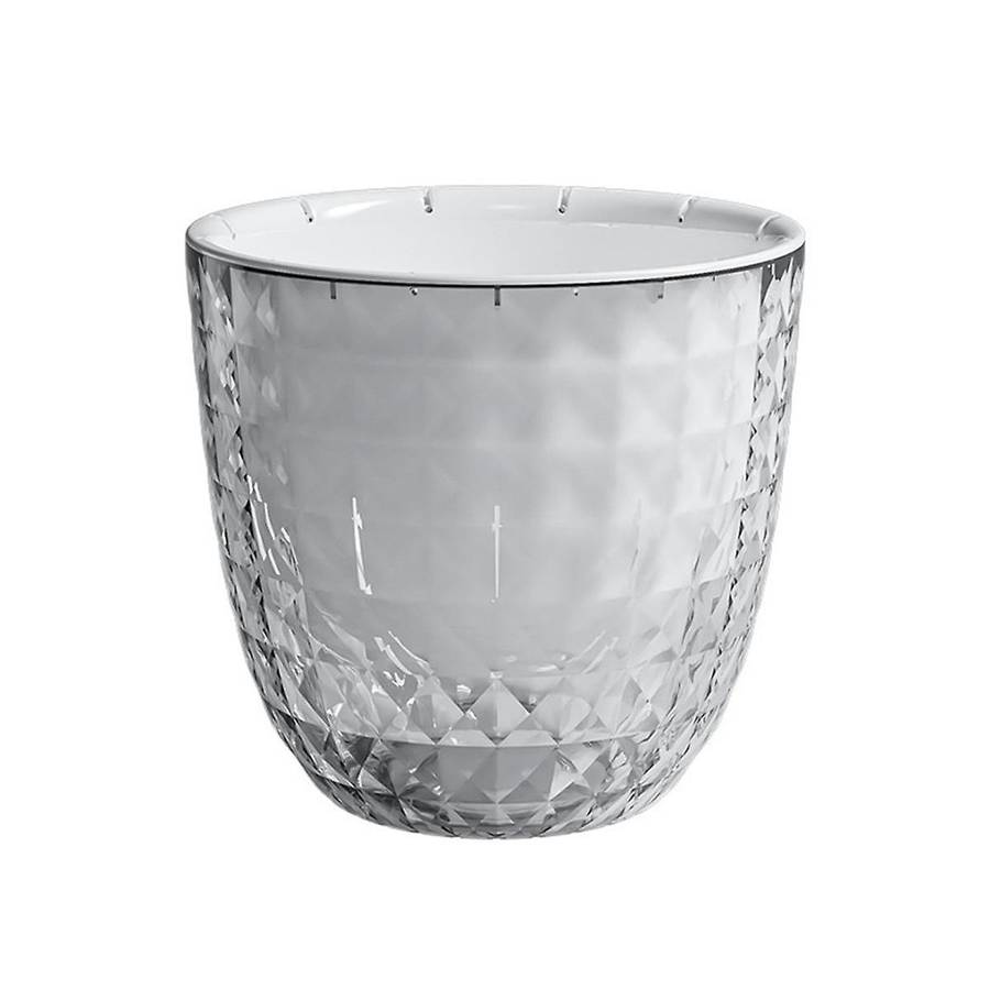 Self Watering Flowerpot Automatic Water Absorbing Flowerpot Transparent Double Layer Plastic Plant P