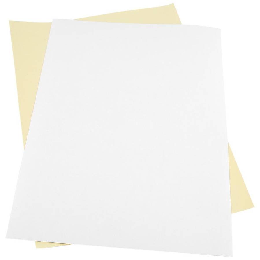 Self-adhesive Labels 100 Sheets White Printable Universal Adhesive Labels (210 X 297 Mm)