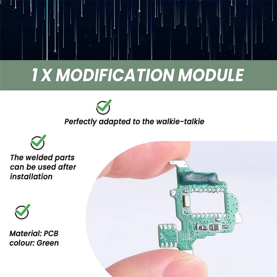 Shortwave Modification Module for UV-K5/K6 Radio Qalkie-Talkie Modification Module for Properties Se