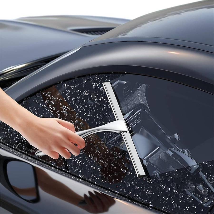 Shower Squeegee and Window Squeegee, Stainless Steel,home Mirrors,adhesive Holder, Shower Door Hook,