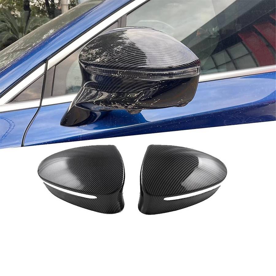 Side Door Mirror Cap Rearview Mirror Cover Trim Protective Decoration Carbon Fiber Look for TANG