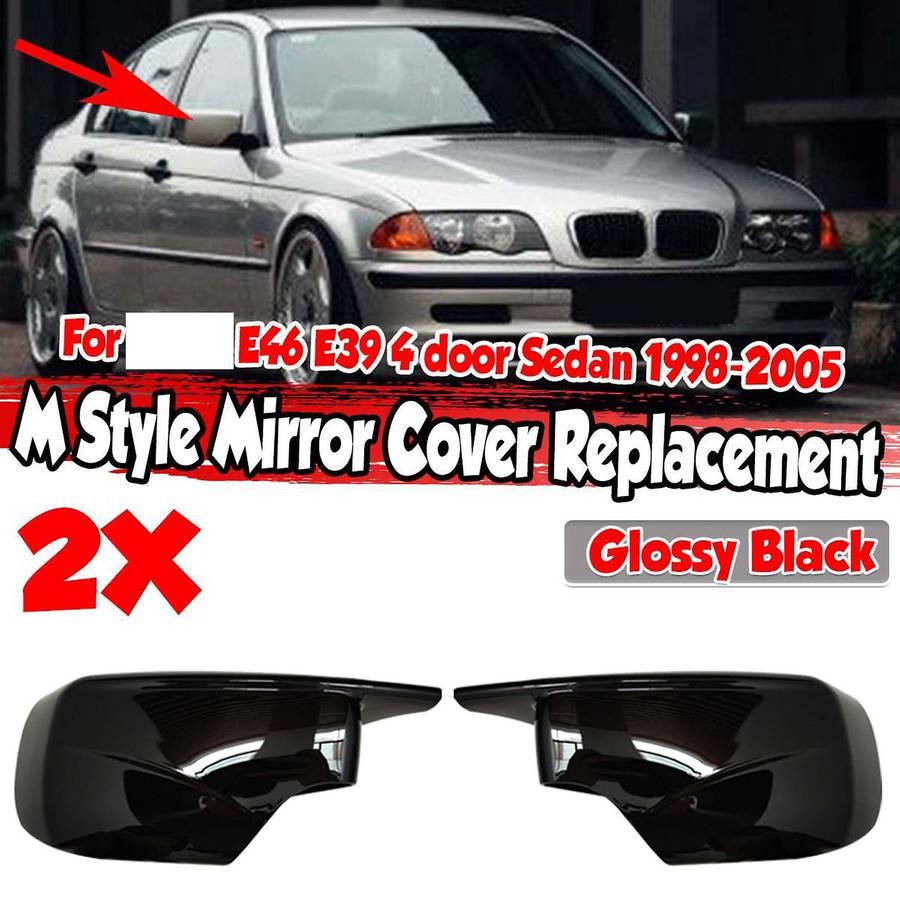 Side Mirror Cover, for 3 5 Series E39 E46 525I 528I 530I 540I 323I 330I 328I Rearview Mirror Cover C