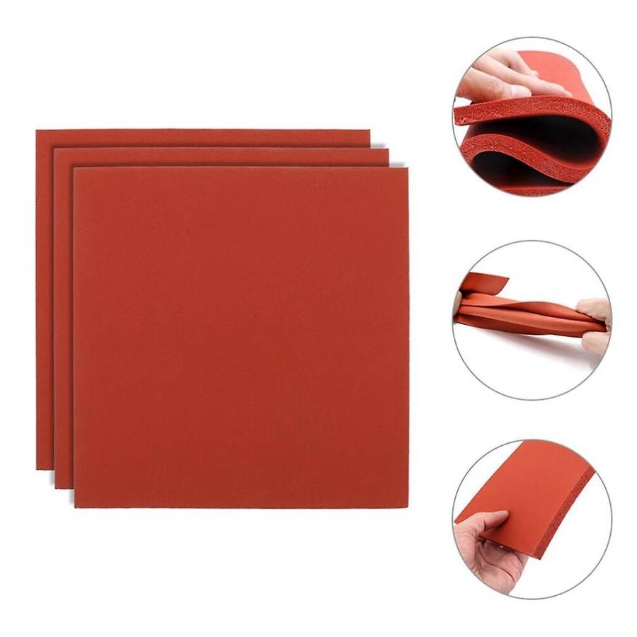 Silicone Heat Press Mat Pad, 3pcs 15x15cm Silicone Pad for Heat Press Machine Flat Heat Transfers Pr