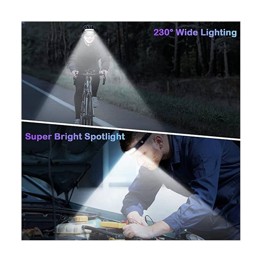 Silicone Sensor Headlight Type-c Rechargeable White Light Outdoor Running and Fishing Cob Headlight