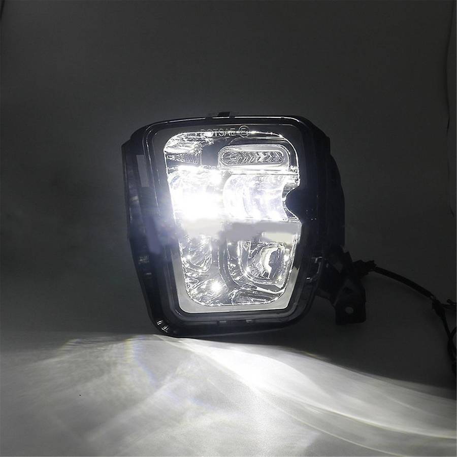 Silver for Ram 1500 2013-2018 Led Fog Lights White Drl Bumper Driving Lamps Waterproof Car Accessori