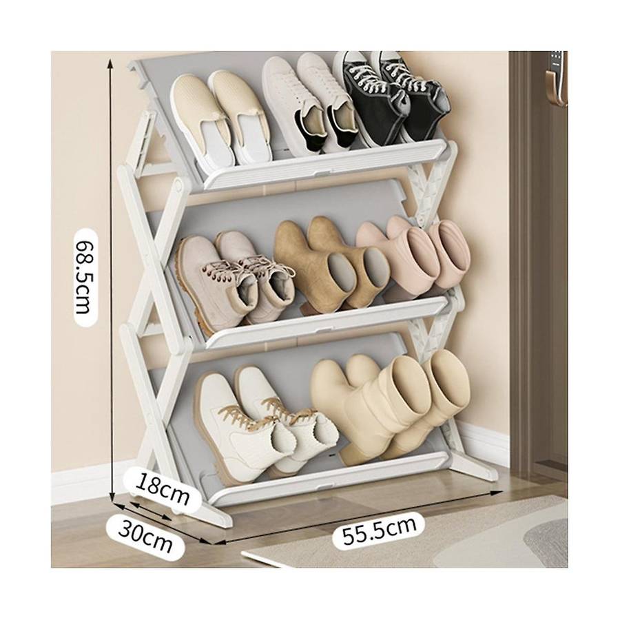 Simple Household Multi-layer Space-saving Storage Folding Shoe Rack Multifunctional Storage Shoe Box
