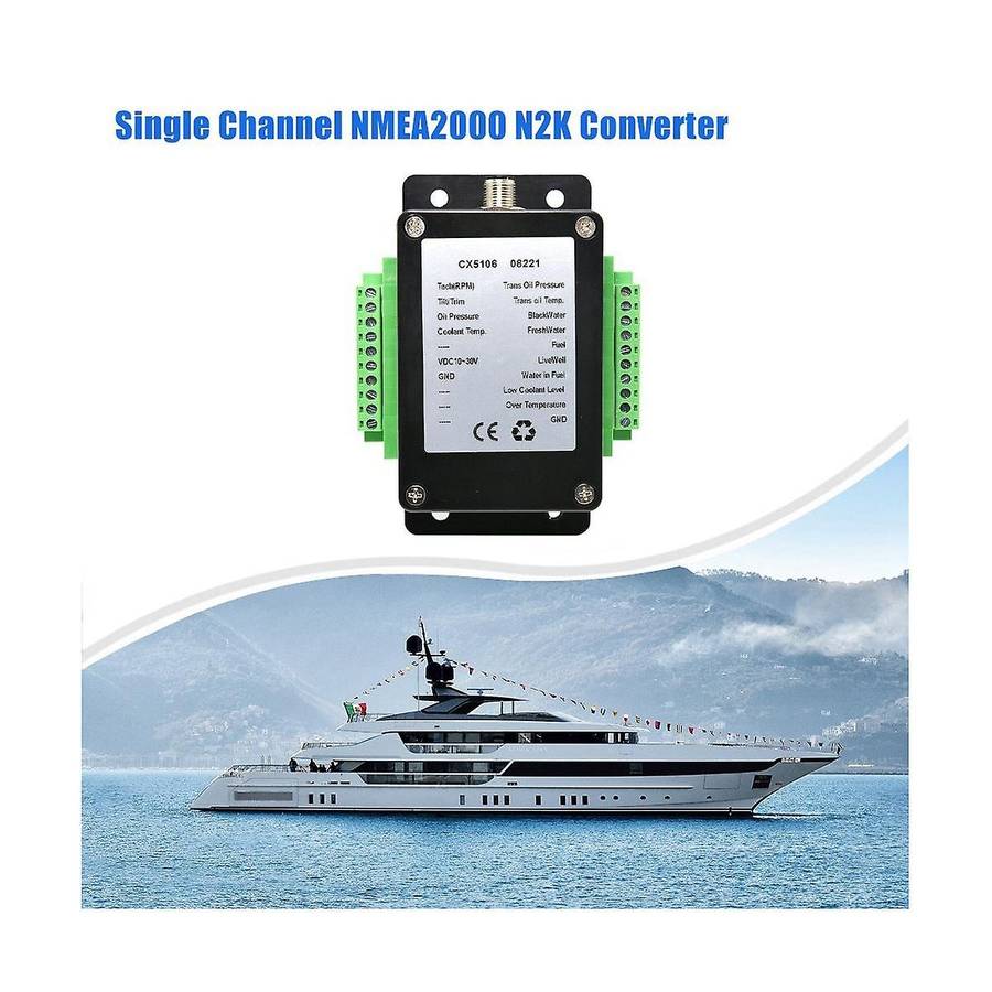 Single Channel Nmea2000/ N2k Converter 0-190ohms Up to 13 Sensor for Marine Boat Cx5106
