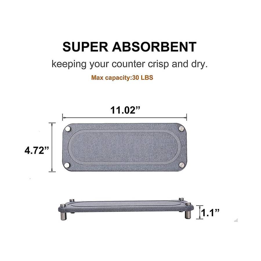 Sink Instant Dry Kitchen Sink Organizer 2 Pack,diatomaceous Earth Stone Sink Tray