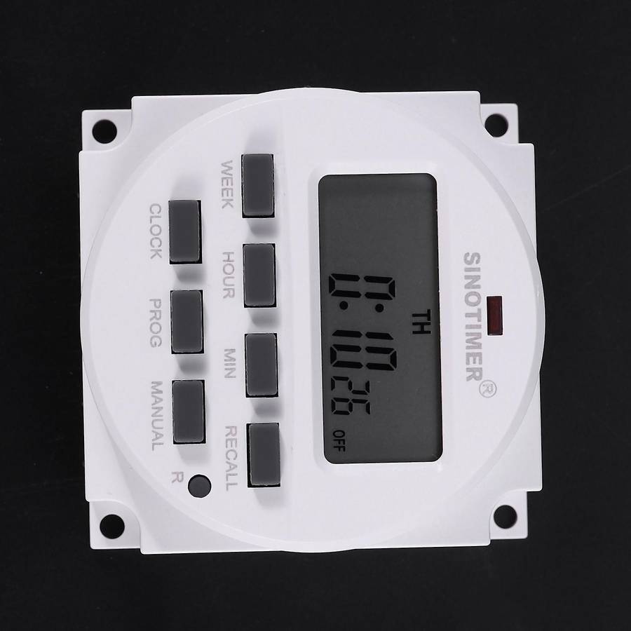 Sinotimer 220v Ac Digital 7 Day Weekly Programmable Timer Switch