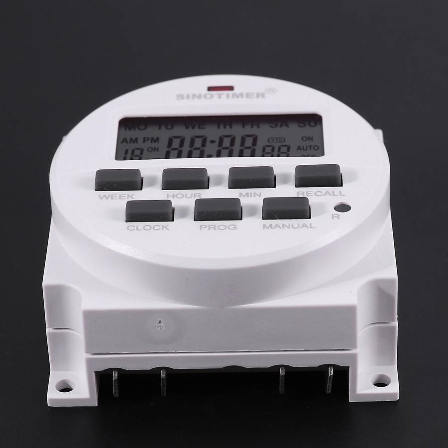 Sinotimer 220v Ac Digital 7 Day Weekly Programmable Timer Switch