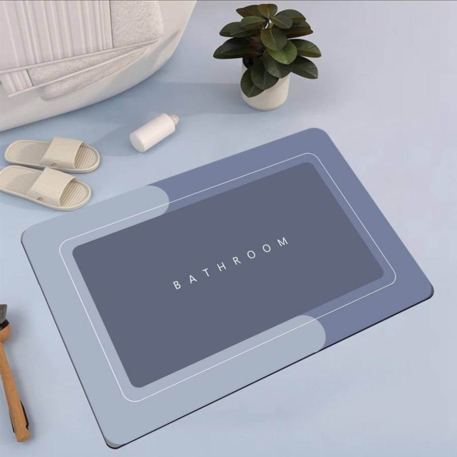 Skin Bathroom Mat Super Absorbent Rug Bath Quick Dry Floor Mats Easy to Clean Doormat Kitchen Mat,Gr